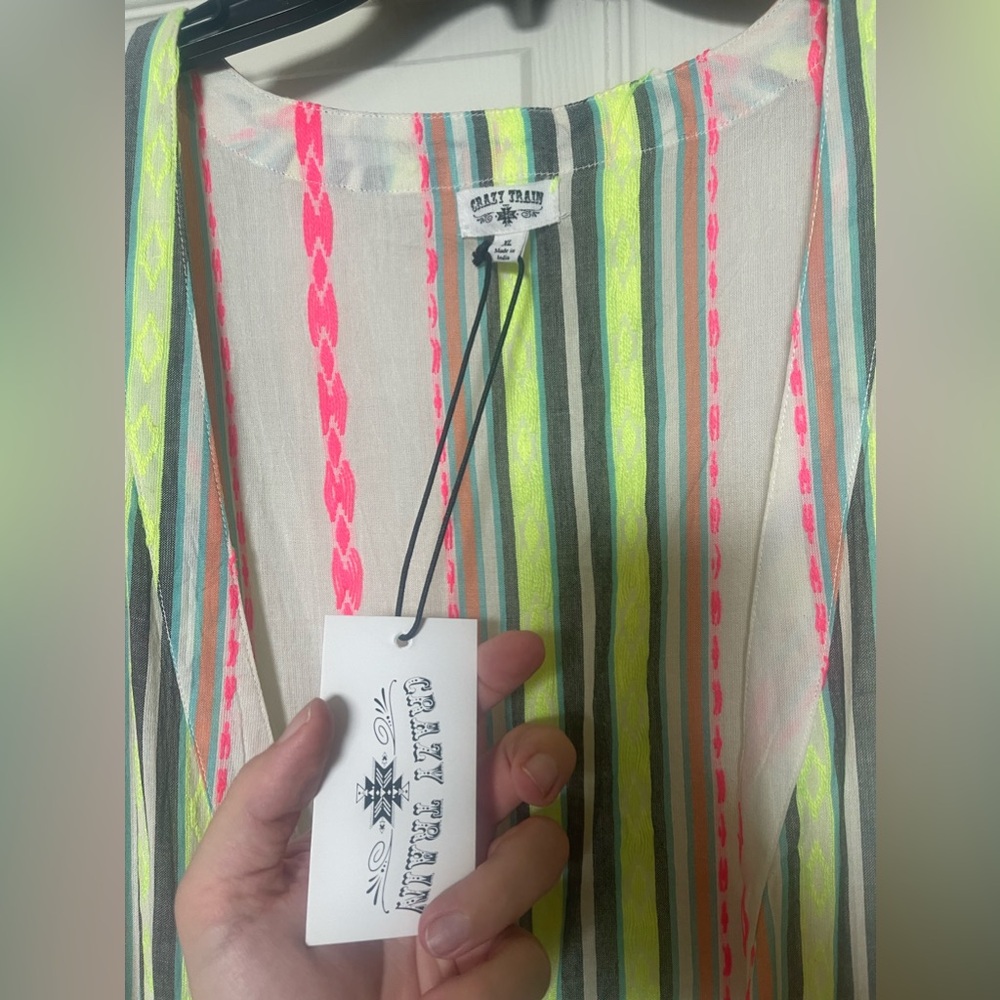 Nwt crazy train full length duster vest - Picture 3 of 5